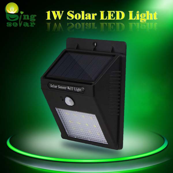 1W Outdoor LED Motion Sensor Lights for Courtyard
