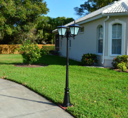 decorative solar courtyard light