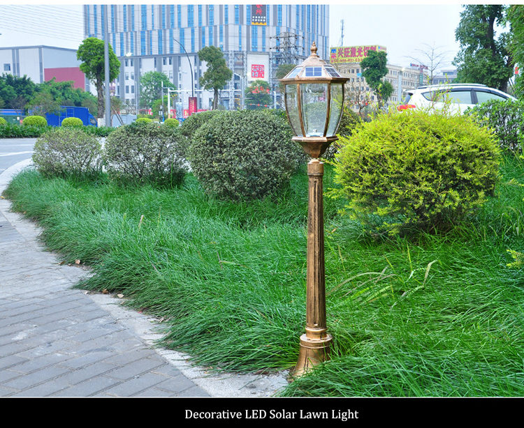 LED solar lawn light