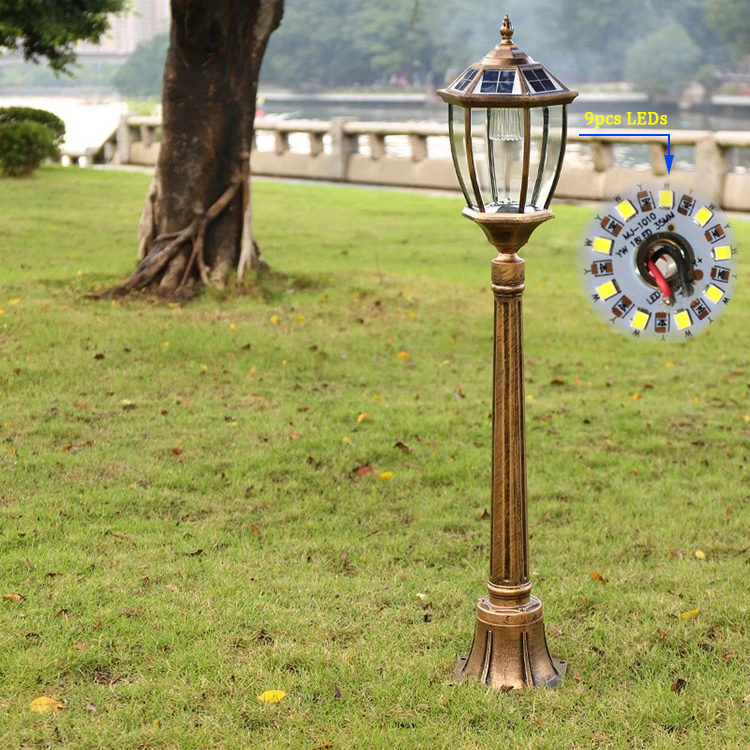 LED solar lawn light