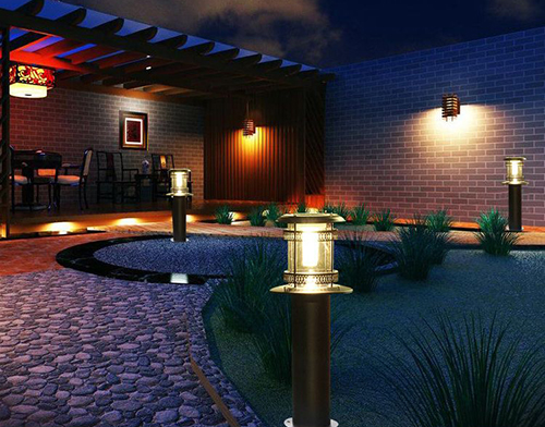 solar LED garden light and lawn light