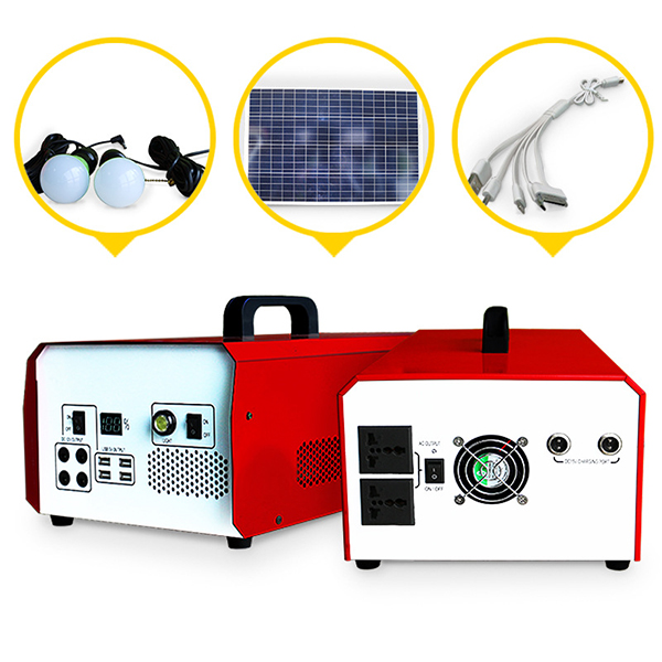 Portable solar power generator kit