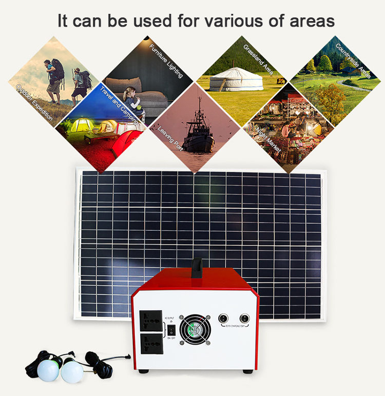 Portable solar power generator kit