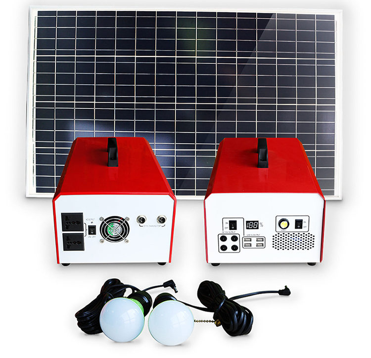 Portable solar power generator kit