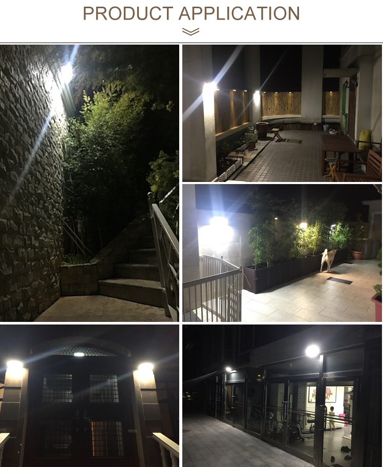 solar LED wall light