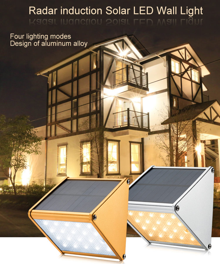 solar LED wall light