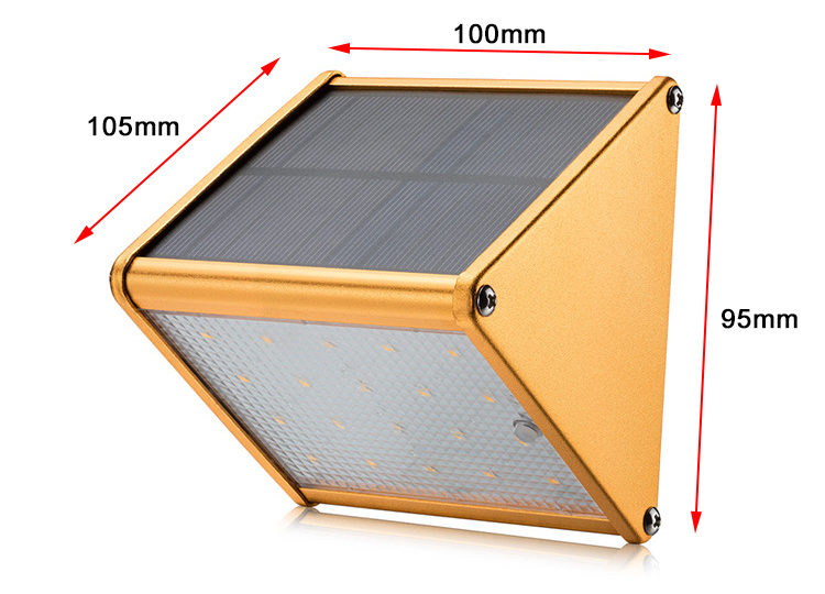 solar LED wall light