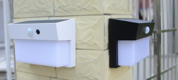 solar powered LED wall light