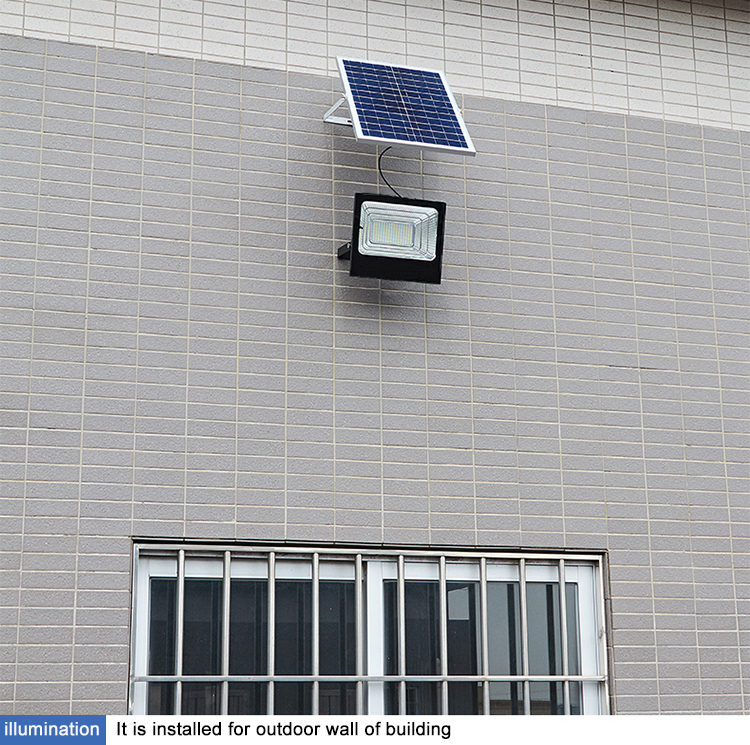 solar flood light with remote control