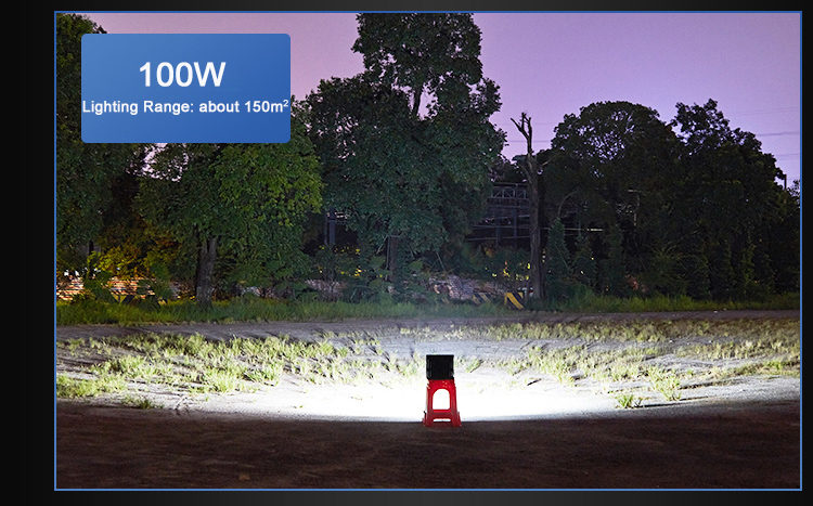 solar flood light with remote control