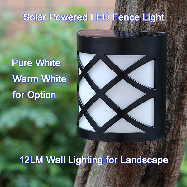 solar powered LED fence light