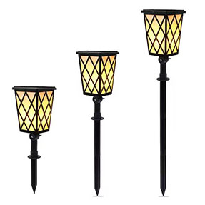 Solar Flame Light with Three Installation Modes for Garden